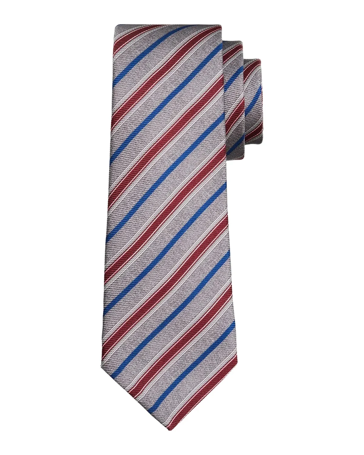 Men's Silk Multi-Stripe 7-Fold Tie