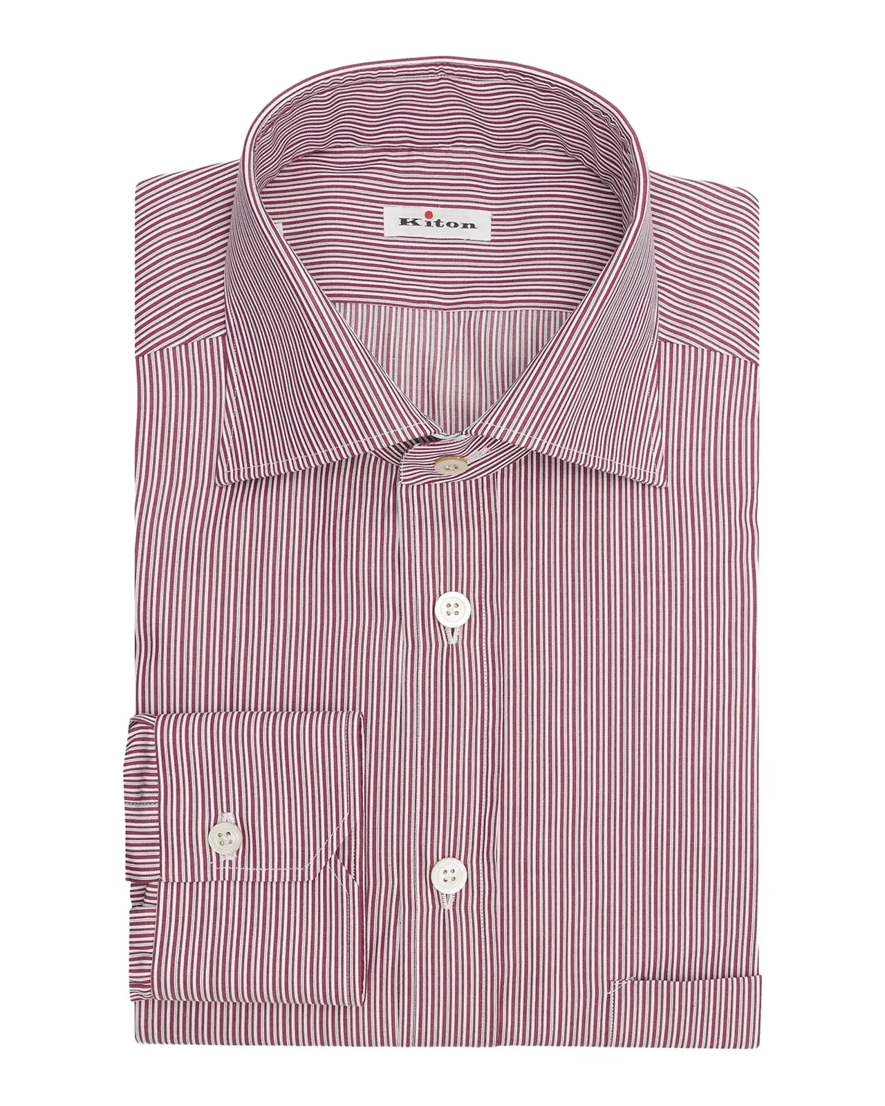 Kiton Men's Striped Cotton Shirt