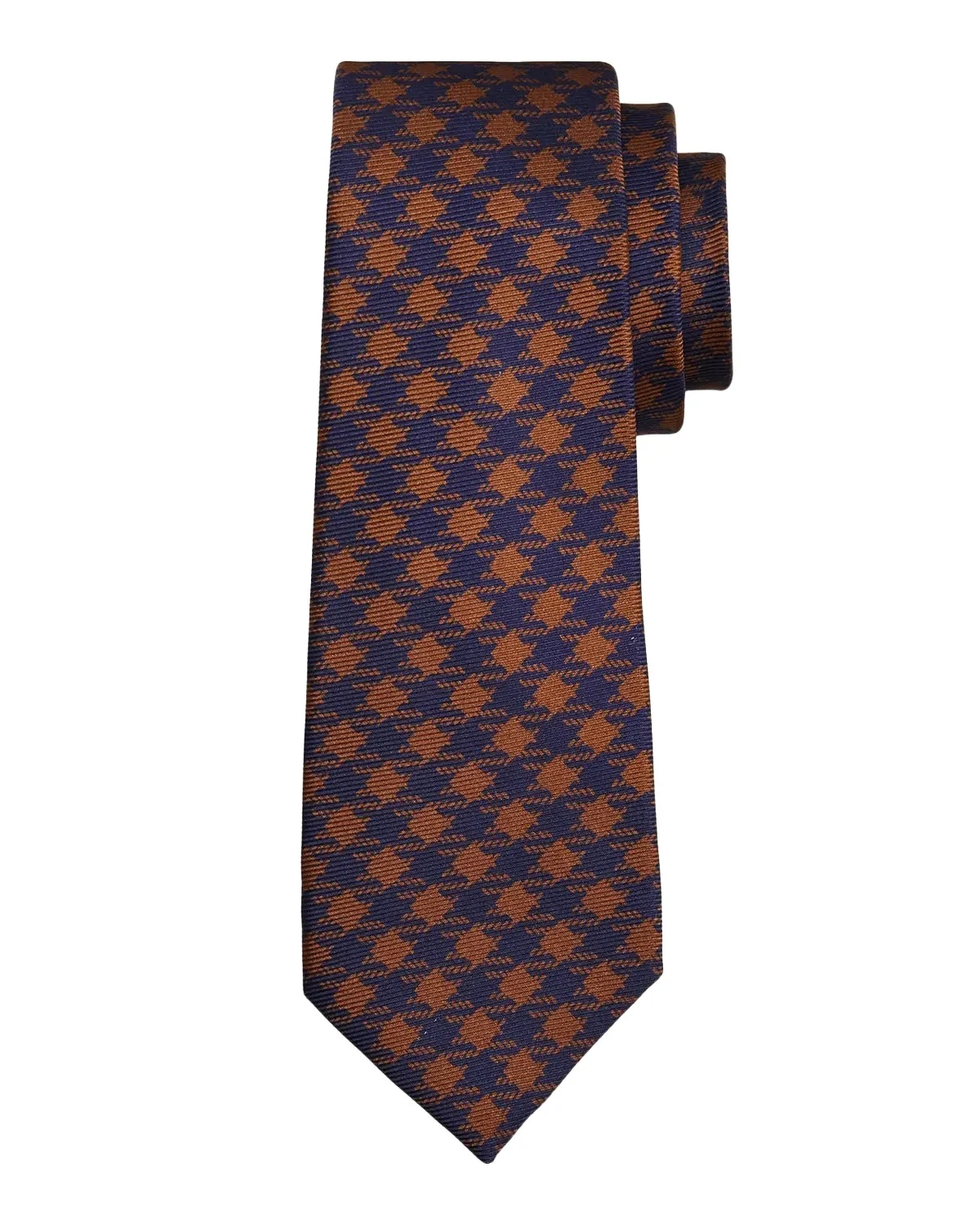 Kiton Men's Silk Maxi-Houndstooth 7-Fold Tie