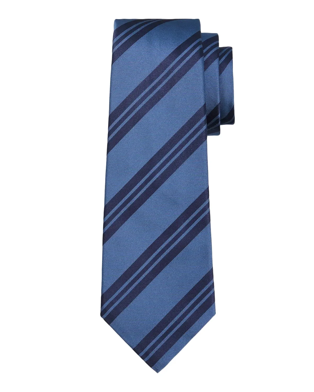 Kiton Men's Silk Multi-Stripe 7-Fold Tie