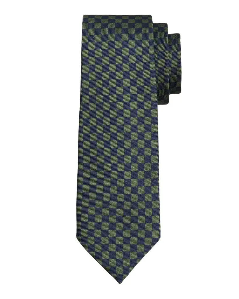 Men's Silk Check 7-Fold Tie Men's Silk Check 7-Fold Tie