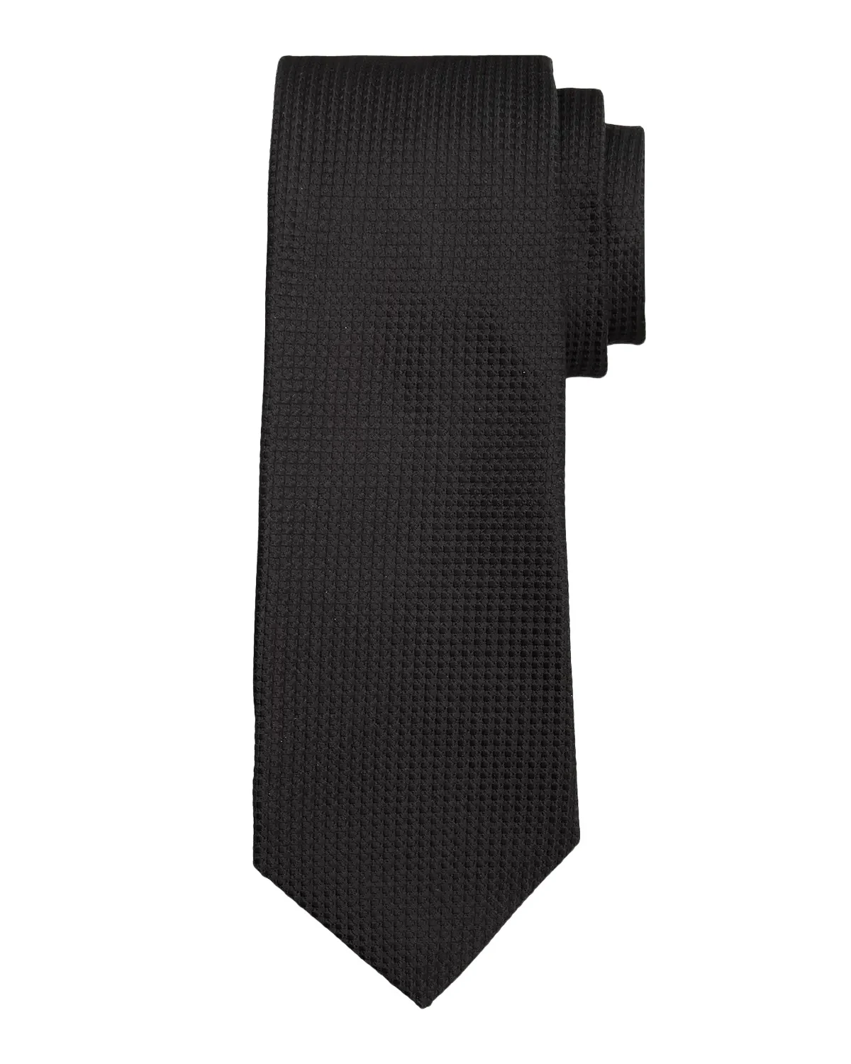 Men's Silk Tonal Micro-Jacquard 7-Fold Tie