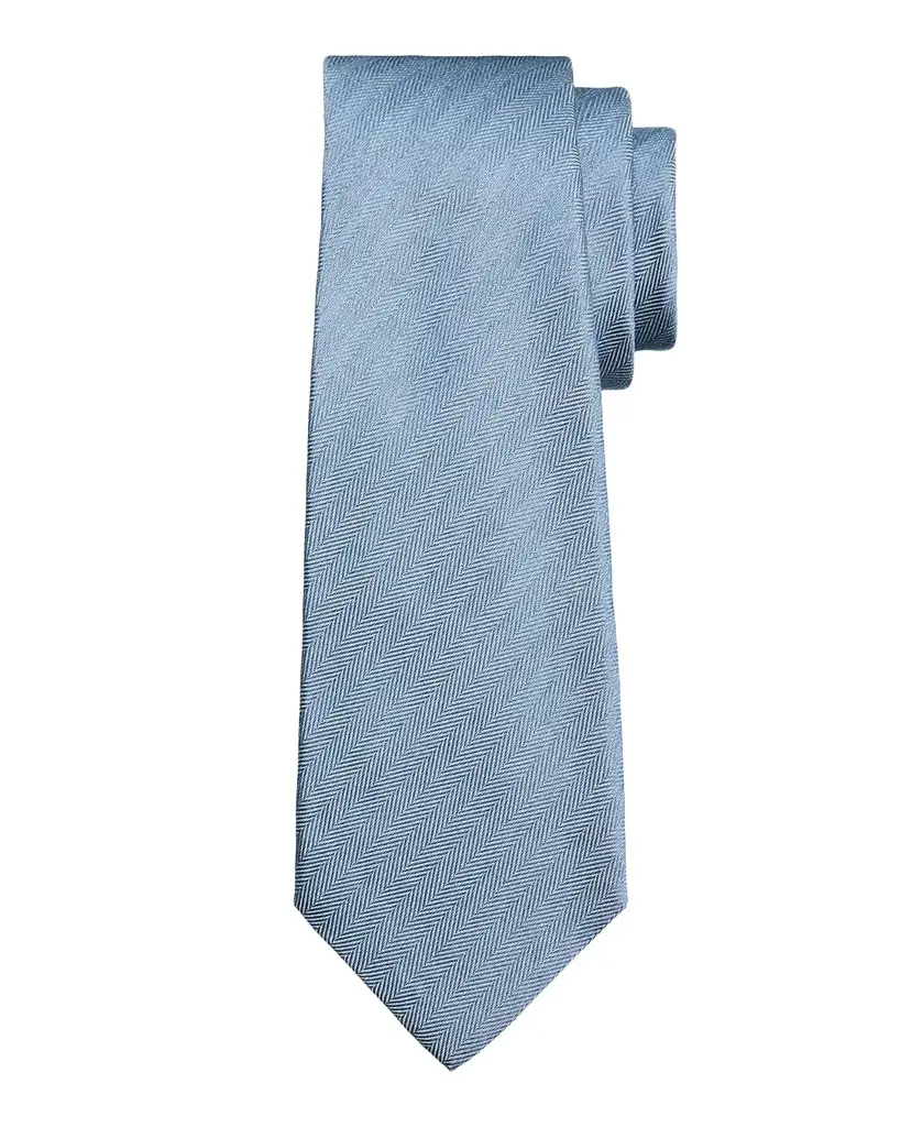 Kiton Men's Silk Herringbone 7-Fold Tie | Image 1 Kiton Men's Silk Herringbone 7-Fold Tie | Image 1