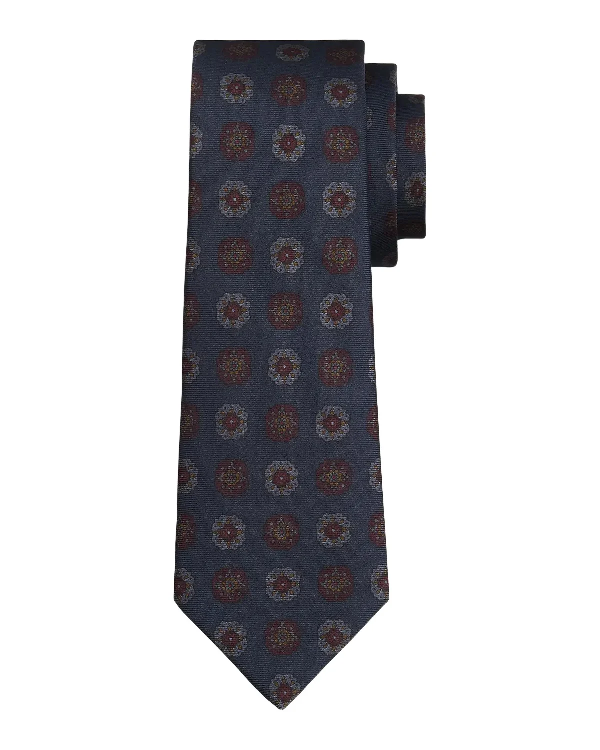 Men's Silk Medallion 7-Fold Tie Men's Silk Medallion 7-Fold Tie