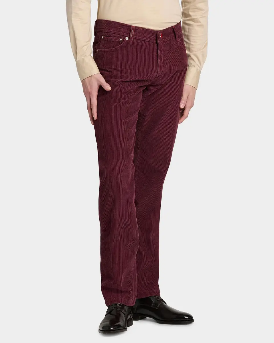 Kiton Men's Cotton-Blend Corduroy Slim-Fit Trousers | Thumbnail 6 Kiton Men's Cotton-Blend Corduroy Slim-Fit Trousers | Thumbnail 6