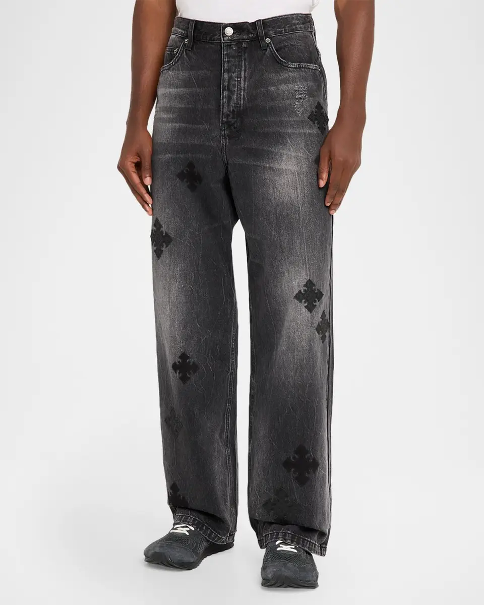 Ksubi Men's D-Maxx Black Denim Straight Leg Jeans | Thumbnail 4 Ksubi Men's D-Maxx Black Denim Straight Leg Jeans | Thumbnail 4
