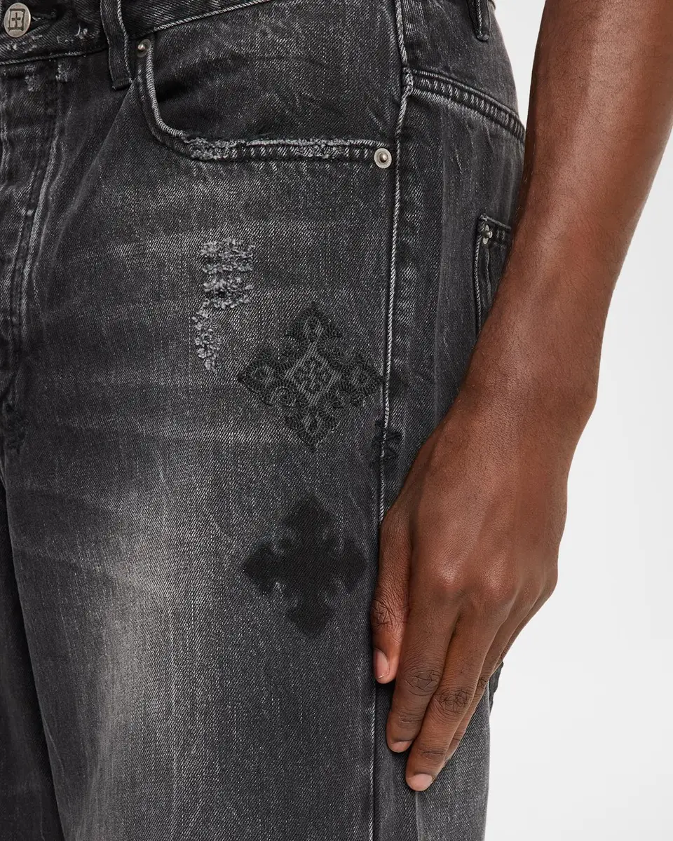 Ksubi Men's D-Maxx Black Denim Straight Leg Jeans | Thumbnail 5 Ksubi Men's D-Maxx Black Denim Straight Leg Jeans | Thumbnail 5