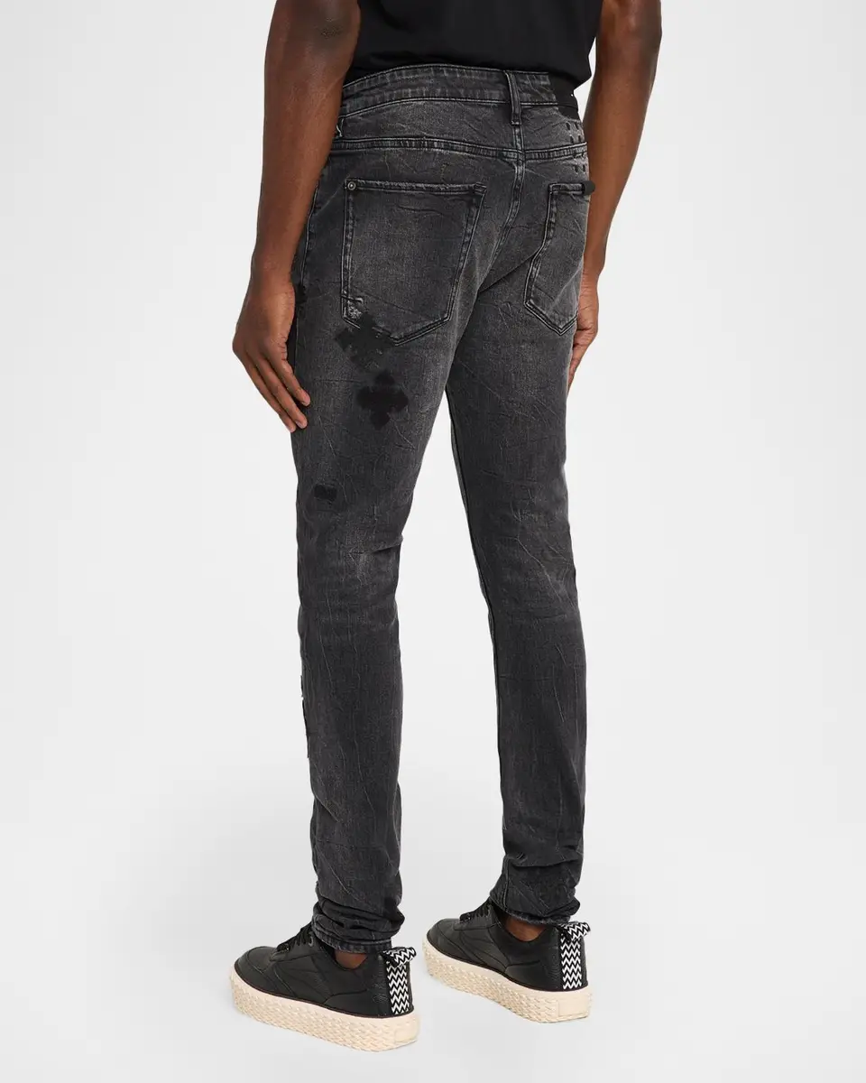 Ksubi Men's D-Van Winkle Slim Fit Black Denim Jeans | Thumbnail 3 Ksubi Men's D-Van Winkle Slim Fit Black Denim Jeans | Thumbnail 3