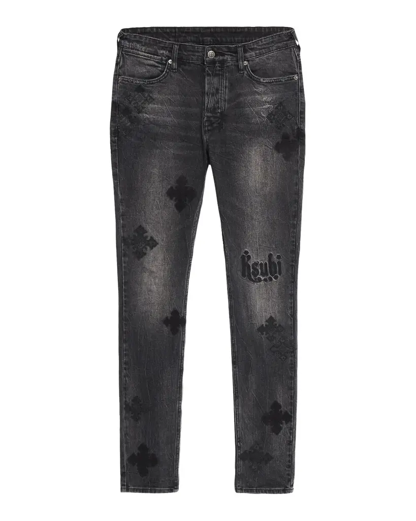 Ksubi Men's D-Van Winkle Slim Fit Black Denim Jeans | Image 1 Ksubi Men's D-Van Winkle Slim Fit Black Denim Jeans | Image 1