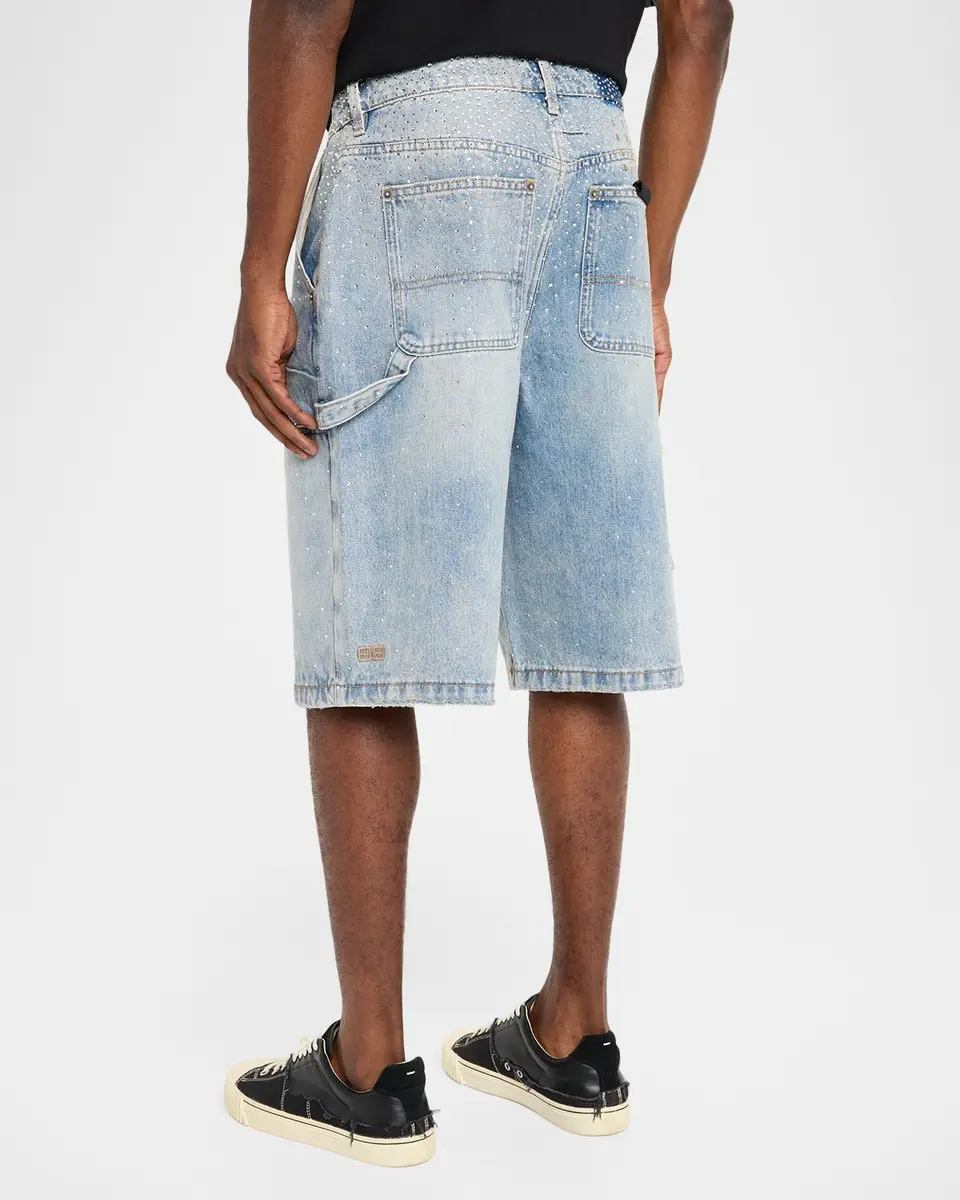 Ksubi Men's Maxx Operator Embellished Denim Shorts | Thumbnail 3 Ksubi Men's Maxx Operator Embellished Denim Shorts | Thumbnail 3