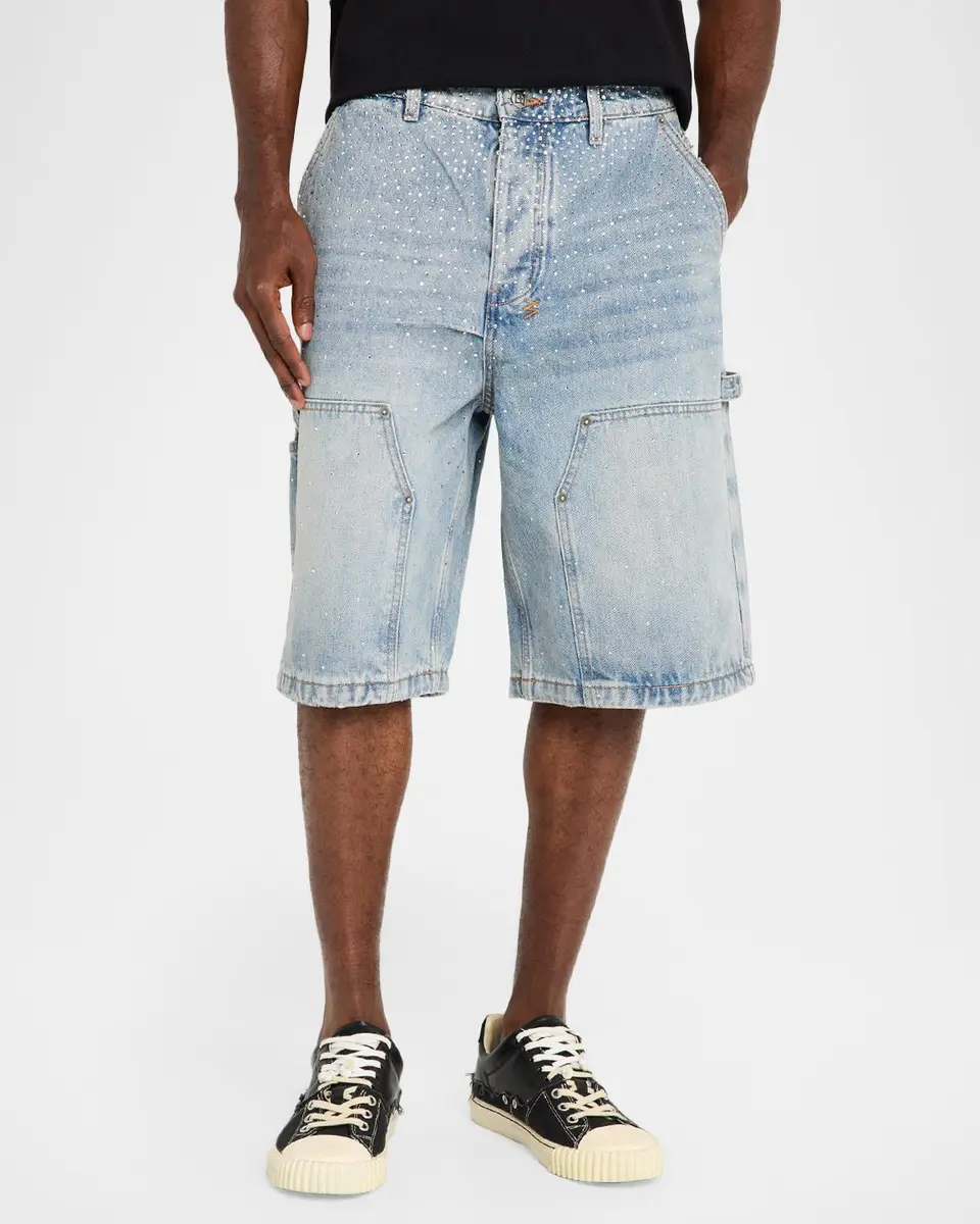 Ksubi Men's Maxx Operator Embellished Denim Shorts | Thumbnail 4 Ksubi Men's Maxx Operator Embellished Denim Shorts | Thumbnail 4