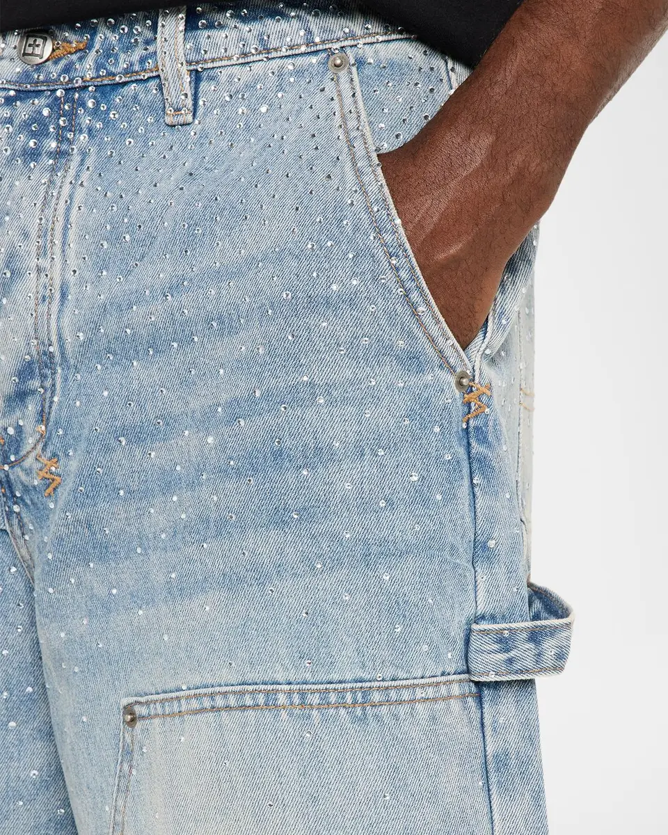Ksubi Men's Maxx Operator Embellished Denim Shorts | Thumbnail 5 Ksubi Men's Maxx Operator Embellished Denim Shorts | Thumbnail 5