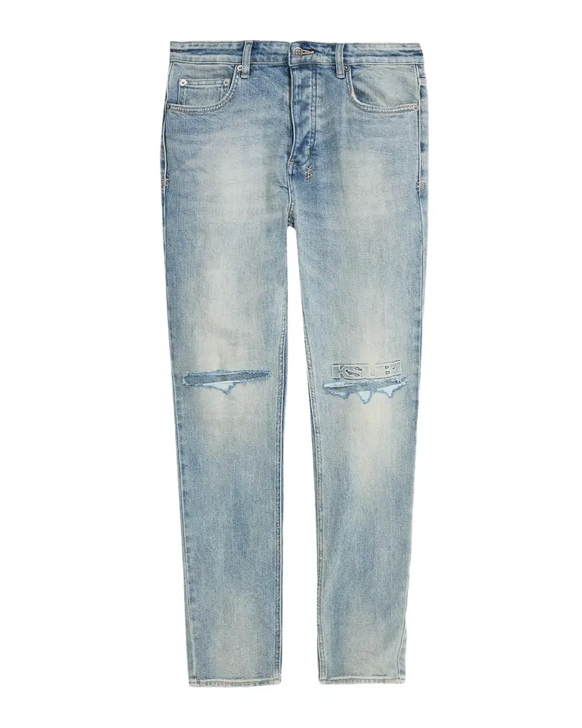 Ksubi Men's D-Chitch Astral Distressed Straight-Leg Jeans | Image 1 Ksubi Men's D-Chitch Astral Distressed Straight-Leg Jeans | Image 1