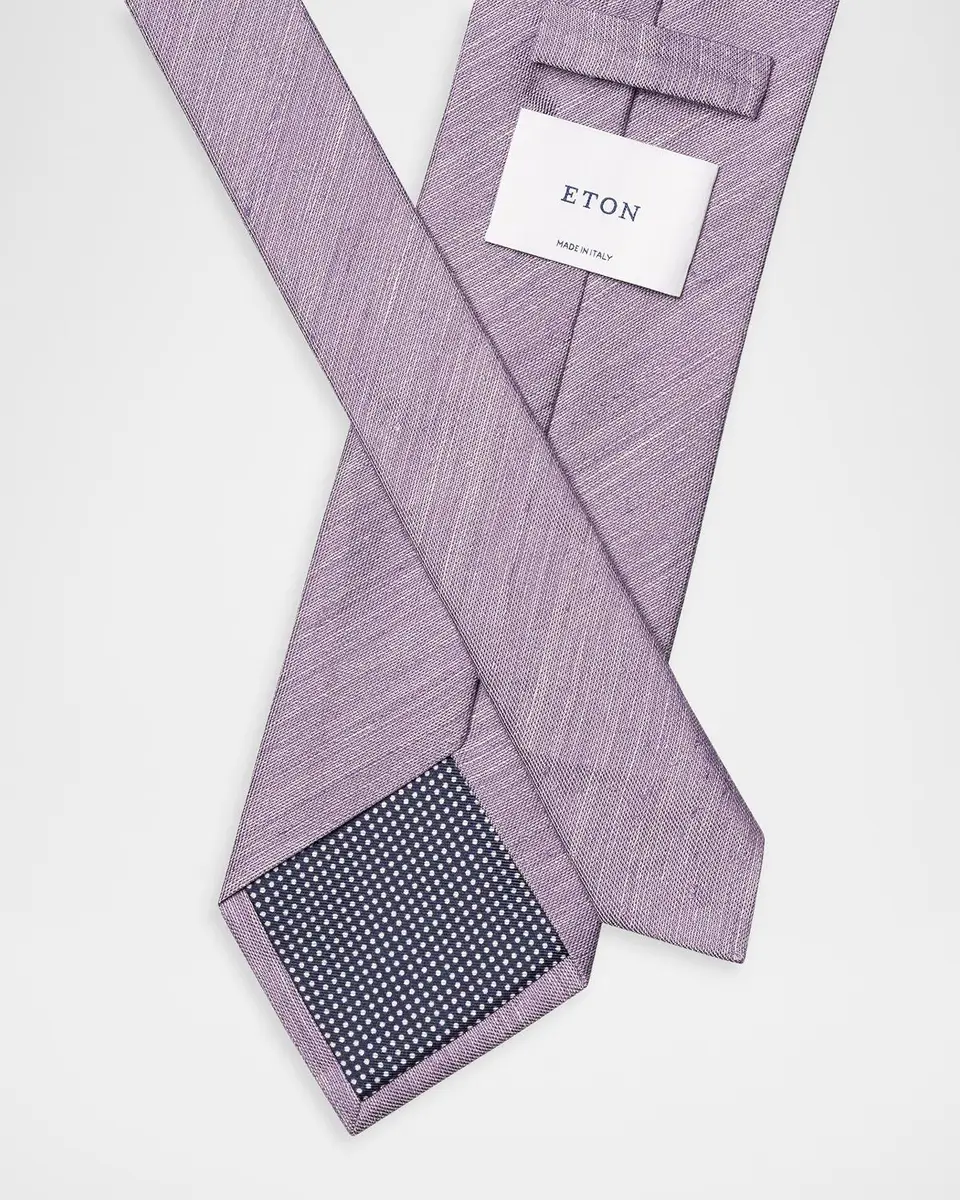 Eton Men's Woven Linen and Silk Tie | Thumbnail 2