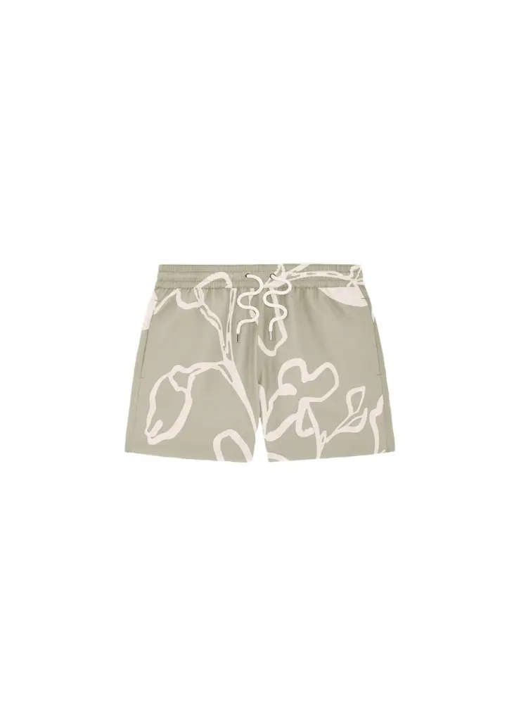 Frescobol Carioca Men's Maxi-Foliage Print Nylon Swim Trunks | Image 1 Frescobol Carioca Men's Maxi-Foliage Print Nylon Swim Trunks | Image 1