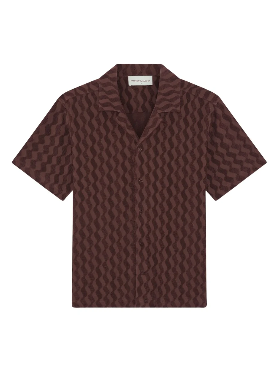 Men's Listra Terry Jacquard Camp Shirt Men's Listra Terry Jacquard Camp Shirt