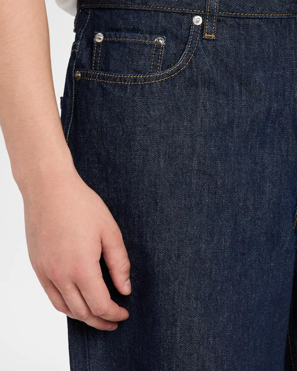 Helmut Lang Men's Frayed-Hem Jean Shorts | Thumbnail 5 Helmut Lang Men's Frayed-Hem Jean Shorts | Thumbnail 5