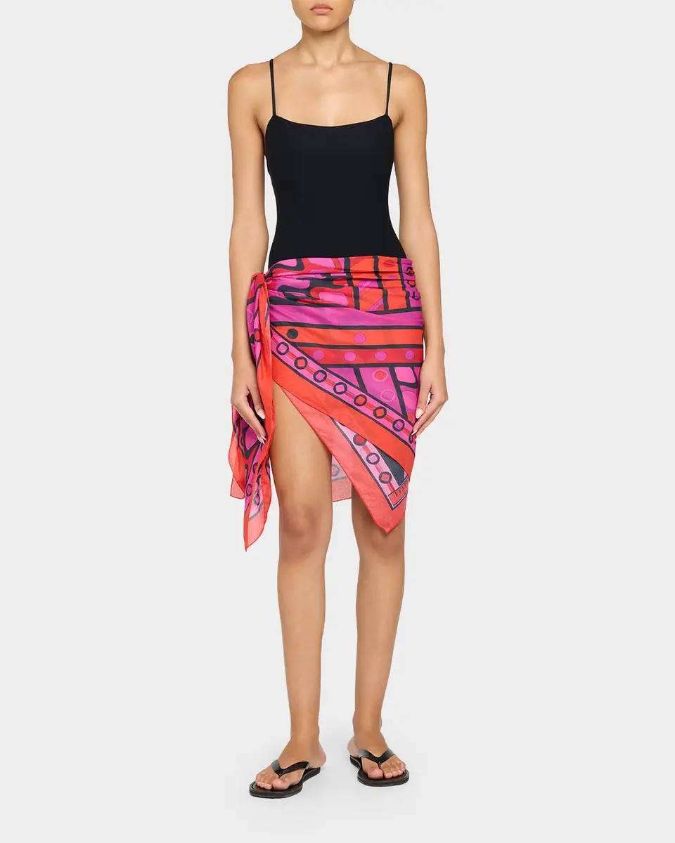 PUCCI Mixed Print Cotton Pareo | Thumbnail 2 PUCCI Mixed Print Cotton Pareo | Thumbnail 2
