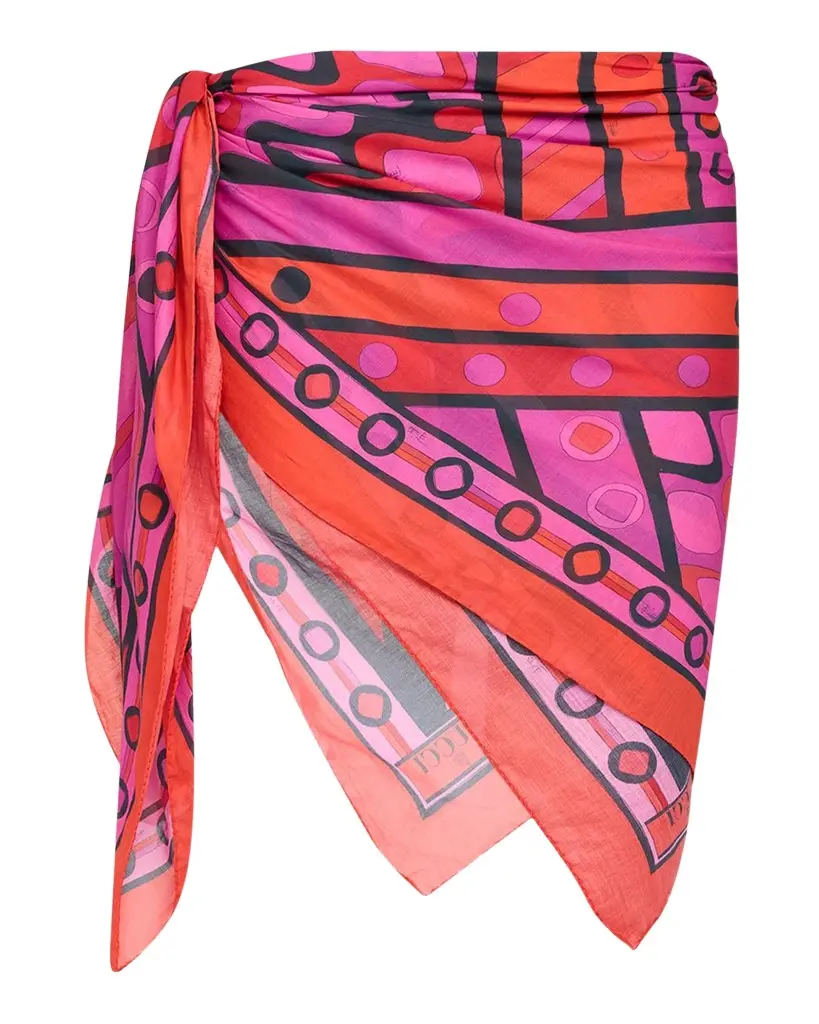 PUCCI Mixed Print Cotton Pareo | Image 1 PUCCI Mixed Print Cotton Pareo | Image 1