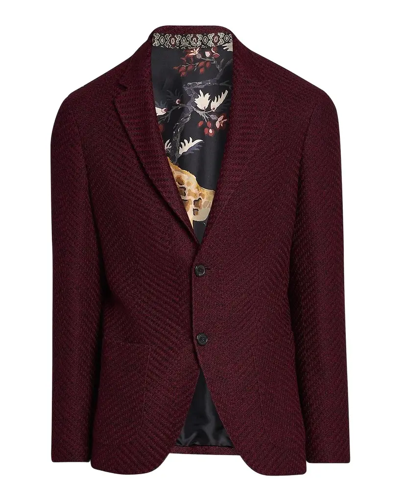 Etro Men's Wool Jersey Jacquard Single-Breasted Sport Coat