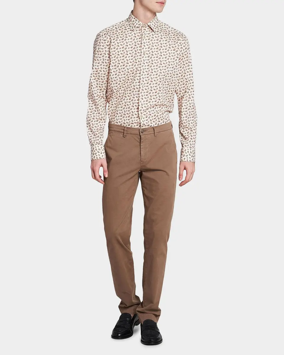 Etro Men's Cotton-Stretch Classic Fit Chino Pants | Thumbnail 2 Etro Men's Cotton-Stretch Classic Fit Chino Pants | Thumbnail 2