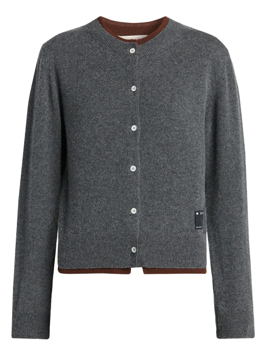 Cashmere Double-Trim Cardigan Cashmere Double-Trim Cardigan