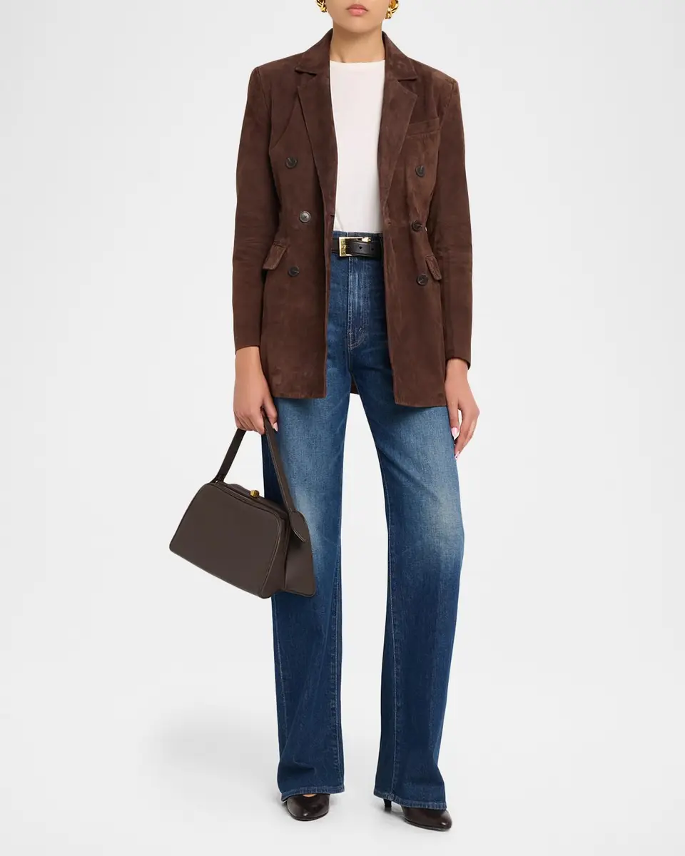 ARMA Safia Double-Breasted Suede Jacket | Thumbnail 2 ARMA Safia Double-Breasted Suede Jacket | Thumbnail 2
