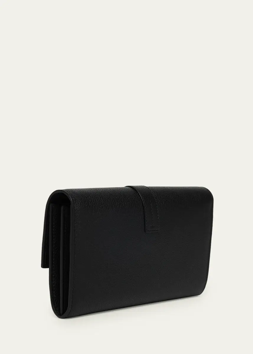 Tom Ford Hanging T Grain Leather Wallet on Strap | Thumbnail 3