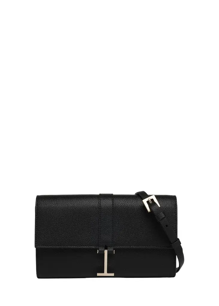 TOM FORD Hanging T Grain Leather Wallet on Strap | Image 1 TOM FORD Hanging T Grain Leather Wallet on Strap | Image 1
