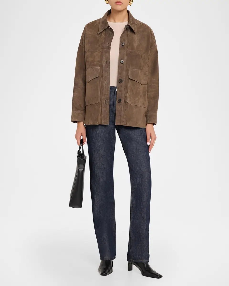 ARMA Kaylee Button-Down Suede Shirt Jacket | Thumbnail 2 ARMA Kaylee Button-Down Suede Shirt Jacket | Thumbnail 2