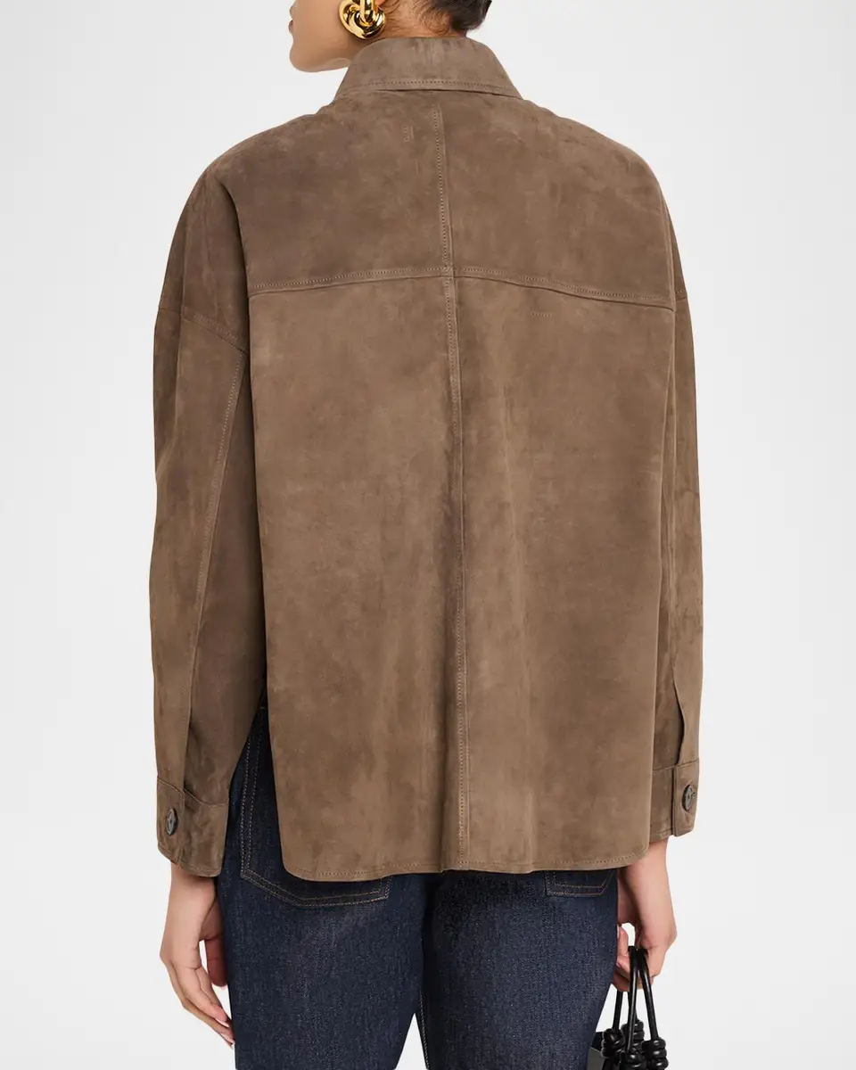 ARMA Kaylee Button-Down Suede Shirt Jacket | Thumbnail 3 ARMA Kaylee Button-Down Suede Shirt Jacket | Thumbnail 3