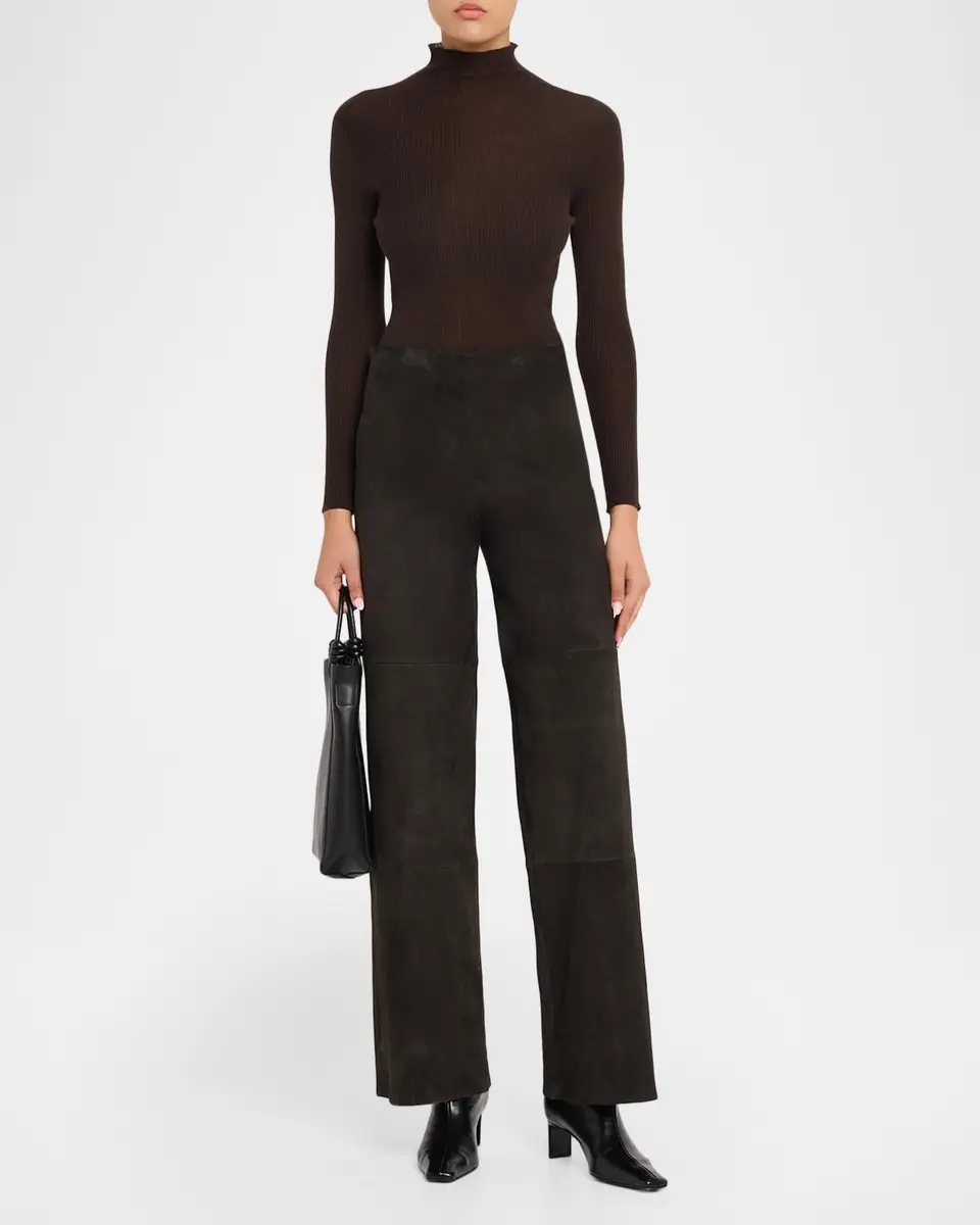 ARMA KARINA Leather Straight-Leg Pants | Thumbnail 2 ARMA KARINA Leather Straight-Leg Pants | Thumbnail 2