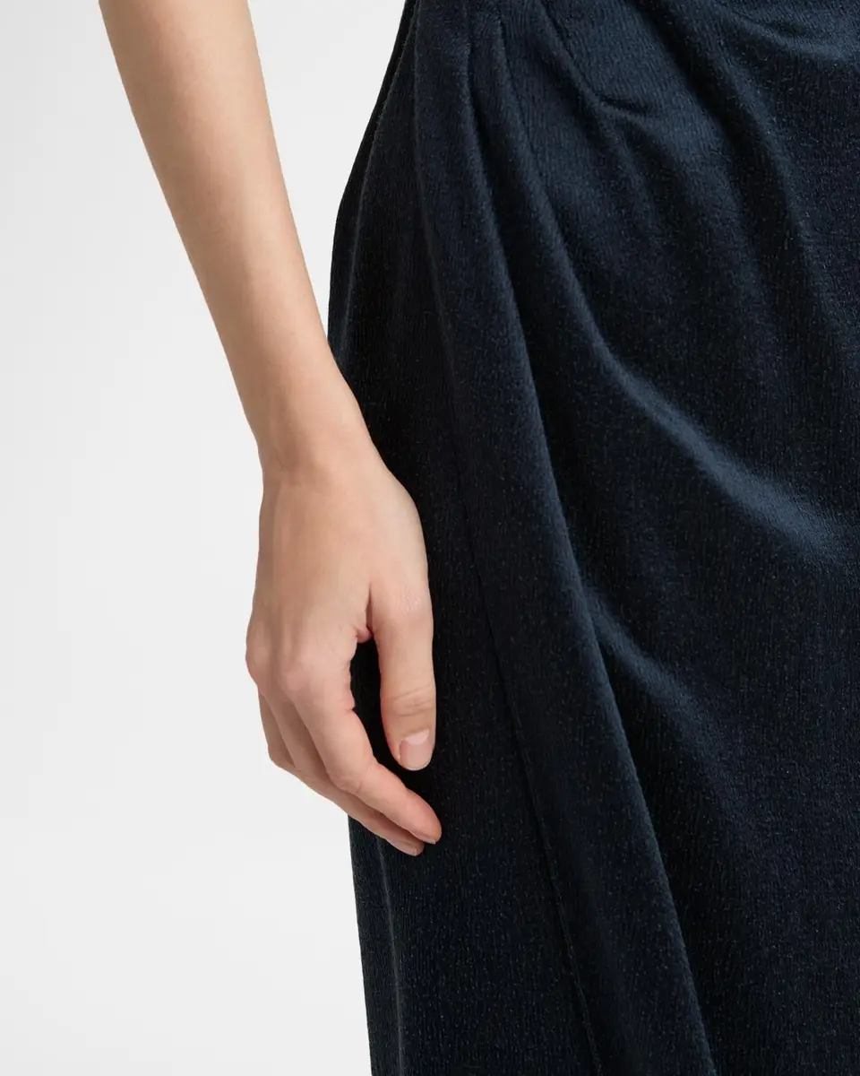 Giorgio Armani Cap-Sleeve Draped Satin Midi Dress | Thumbnail 5 Giorgio Armani Cap-Sleeve Draped Satin Midi Dress | Thumbnail 5