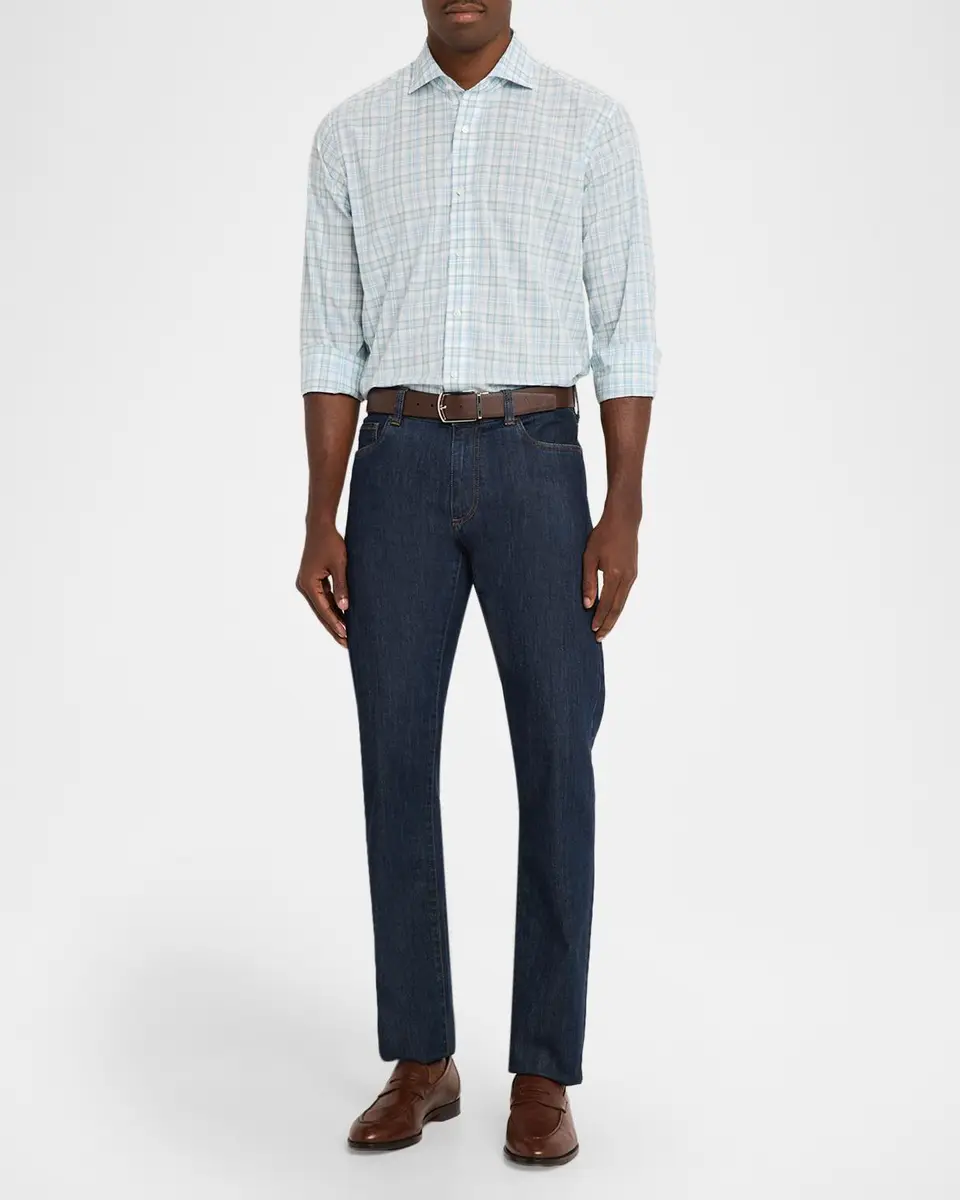 Peter Millar Men's Crown Plaid Cotton Sport Shirt | Thumbnail 2 Peter Millar Men's Crown Plaid Cotton Sport Shirt | Thumbnail 2