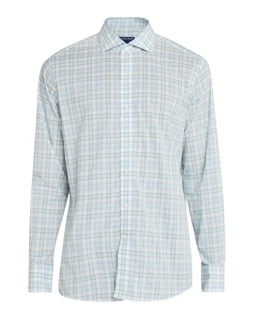 Peter Millar Men's Crown Plaid Cotton Sport Shirt