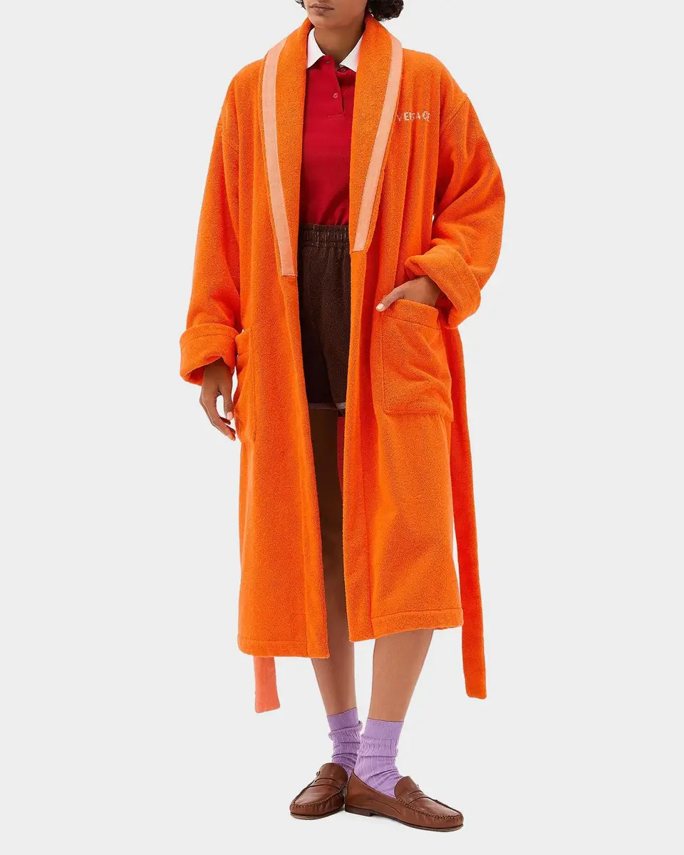 Versace Men's Medusa Jacquard Terry Bathrobe | Thumbnail 2