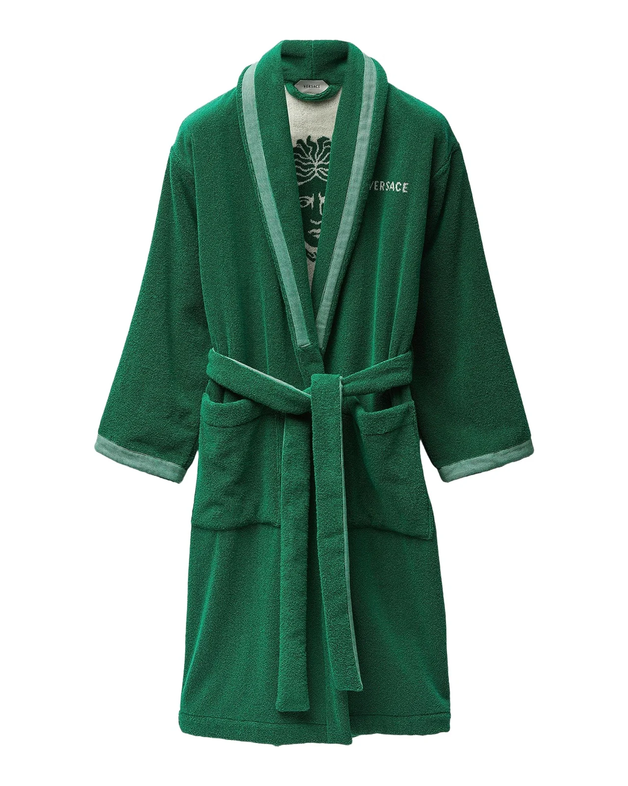Versace Men's Medusa Jacquard Terry Bathrobe