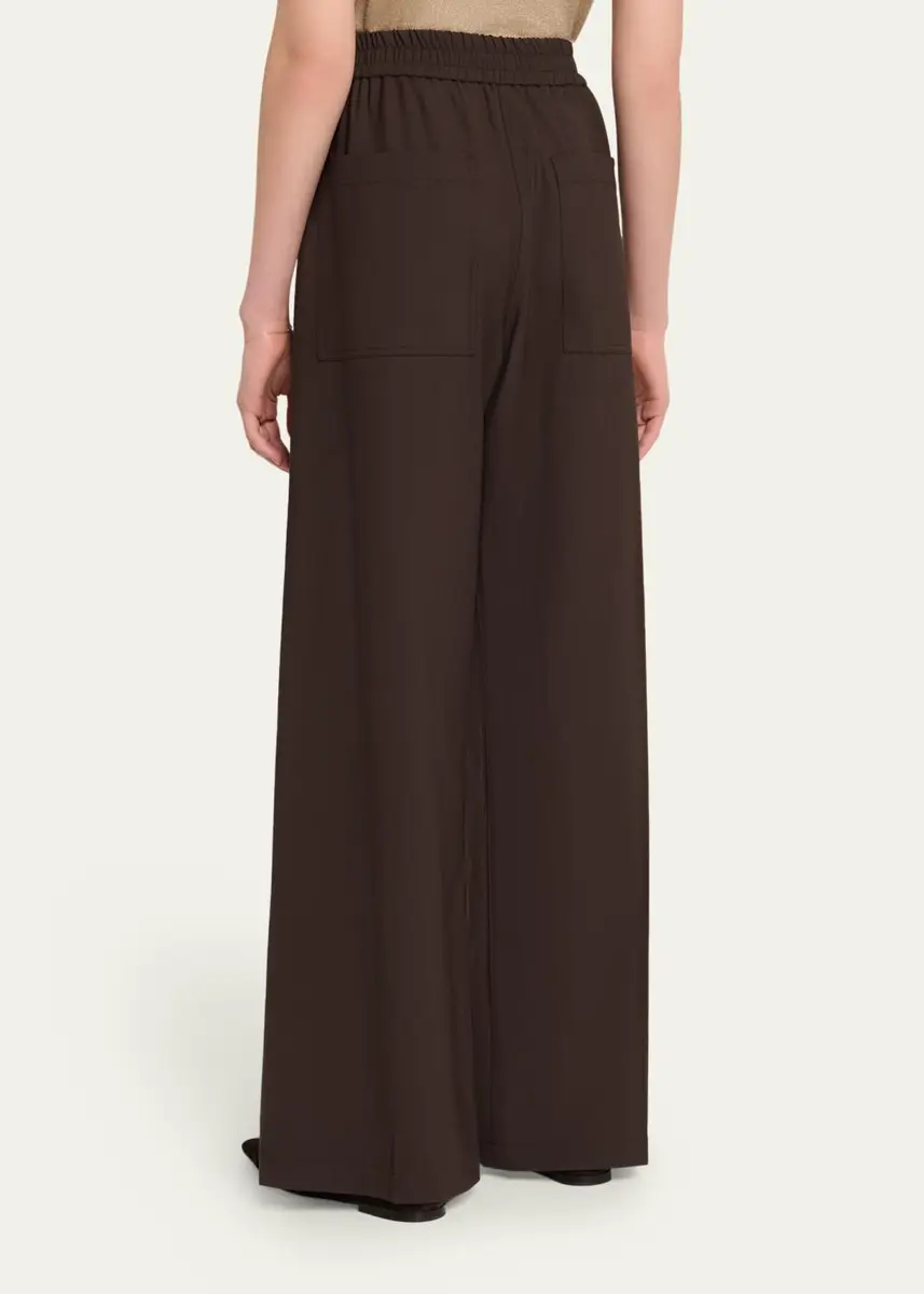 Brunello Cucinelli Wool-Blend Wide-Leg Pants | Thumbnail 3 Brunello Cucinelli Wool-Blend Wide-Leg Pants | Thumbnail 3
