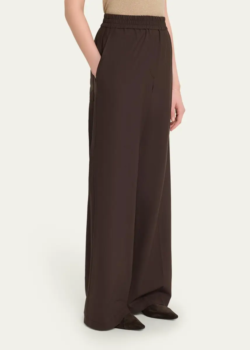 Brunello Cucinelli Wool-Blend Wide-Leg Pants | Thumbnail 4 Brunello Cucinelli Wool-Blend Wide-Leg Pants | Thumbnail 4