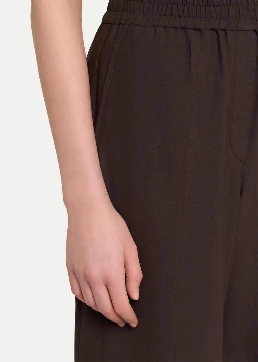 Brunello Cucinelli Wool-Blend Wide-Leg Pants | Thumbnail 5 Brunello Cucinelli Wool-Blend Wide-Leg Pants | Thumbnail 5