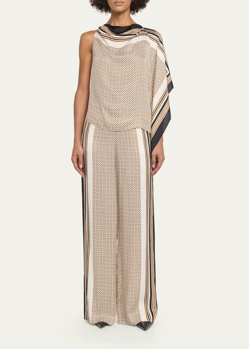 A.L.C. Tyler Printed Satin Pants | Thumbnail 2 A.L.C. Tyler Printed Satin Pants | Thumbnail 2