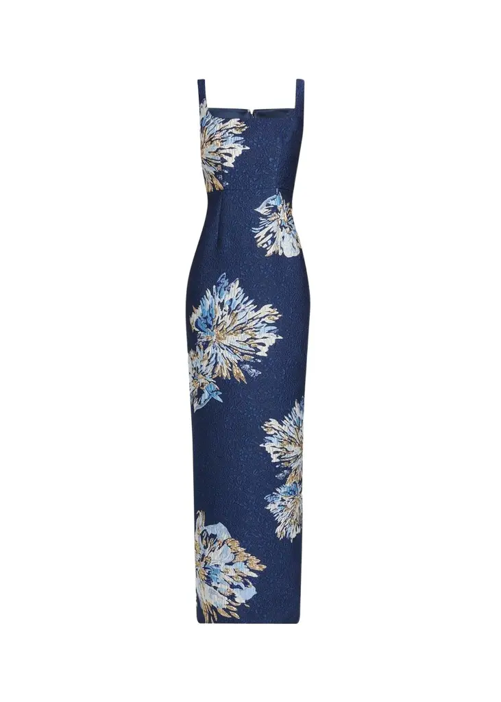 Saloni Bora Brocade Column Dress | Image 1 Saloni Bora Brocade Column Dress | Image 1