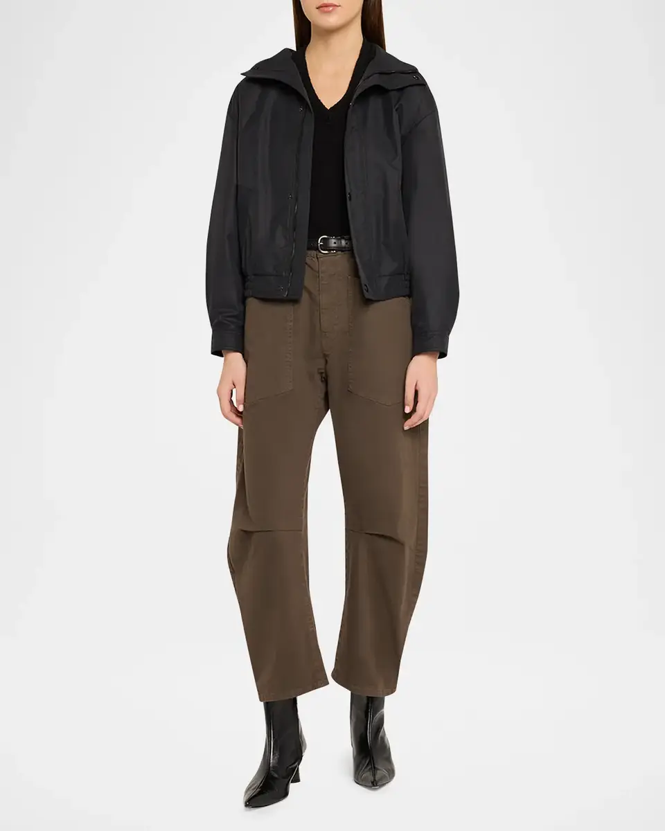 Nili Lotan Shon Mid-Rise Cropped Pants | Thumbnail 2 Nili Lotan Shon Mid-Rise Cropped Pants | Thumbnail 2