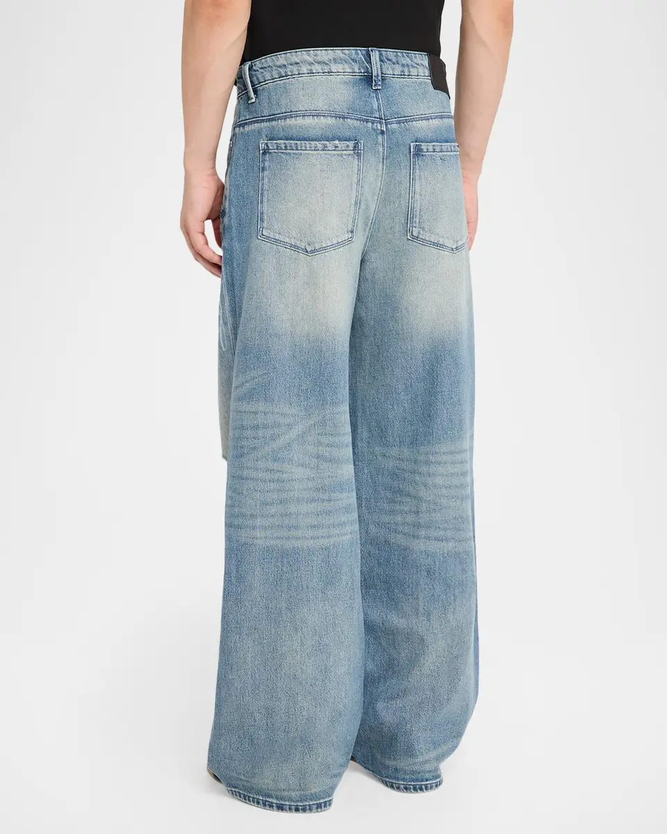 RTA Men's Franco Lasered Wide-Leg Jeans | Thumbnail 3 RTA Men's Franco Lasered Wide-Leg Jeans | Thumbnail 3