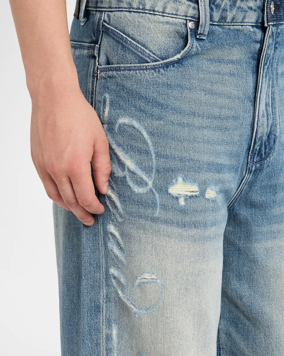 RTA Men's Franco Lasered Wide-Leg Jeans | Thumbnail 5 RTA Men's Franco Lasered Wide-Leg Jeans | Thumbnail 5