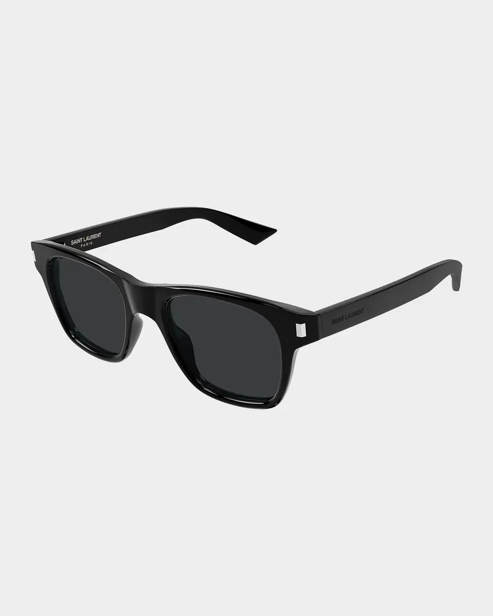 Saint Laurent Men's Square Acetate Sunglasses | Thumbnail 2 Saint Laurent Men's Square Acetate Sunglasses | Thumbnail 2