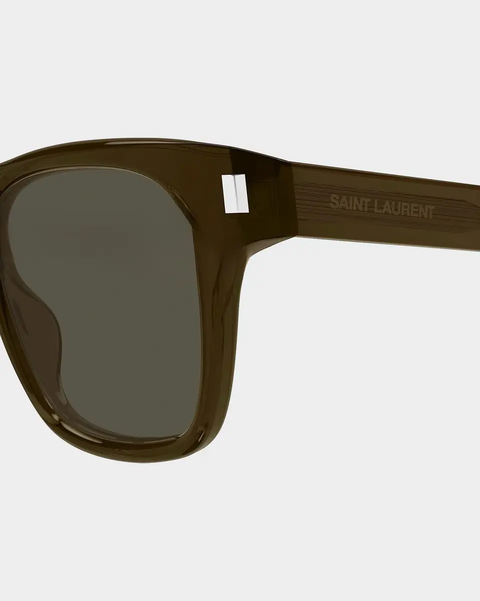 Saint Laurent Men's Square Acetate Sunglasses | Thumbnail 3