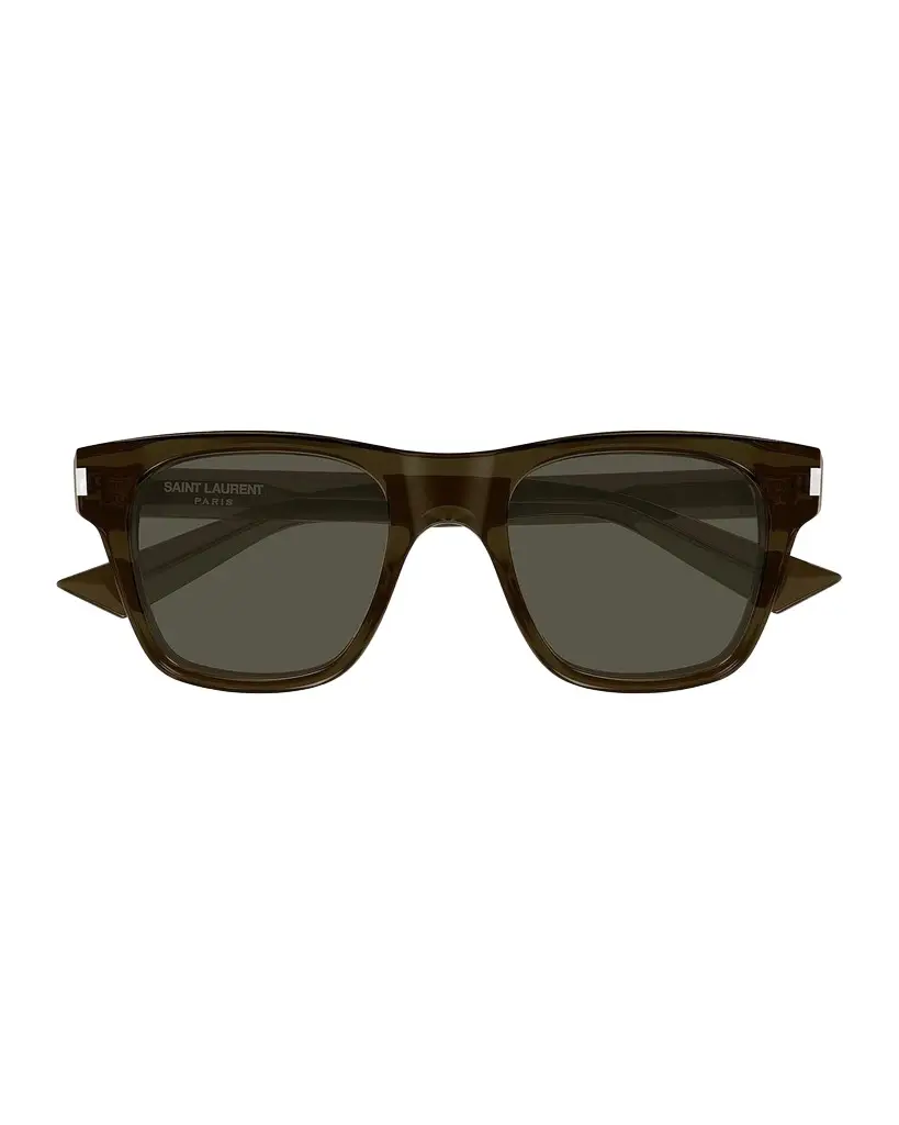 Saint Laurent Men's Square Acetate Sunglasses | Image 1 Saint Laurent Men's Square Acetate Sunglasses | Image 1