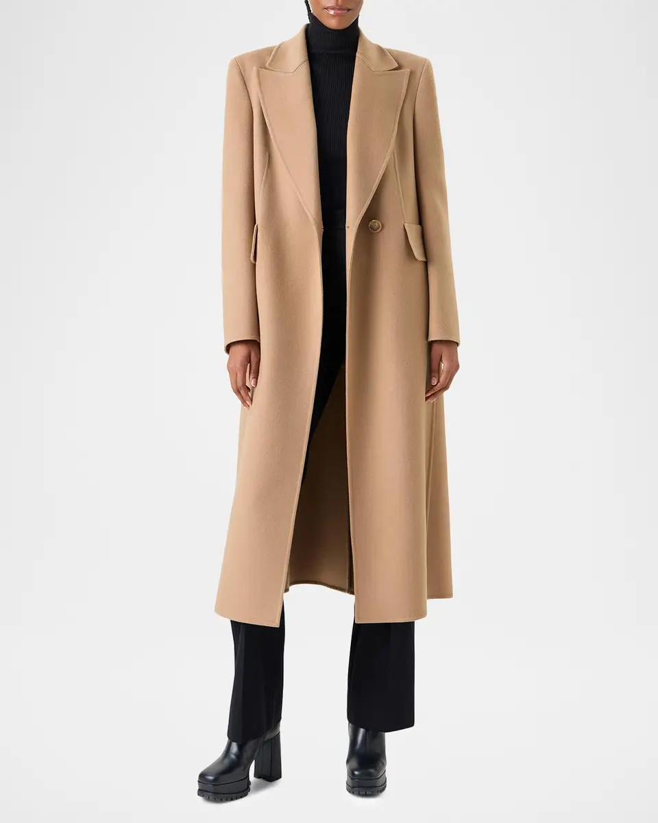 Akris Cashmere One-Button Long Coat | Thumbnail 2 Akris Cashmere One-Button Long Coat | Thumbnail 2