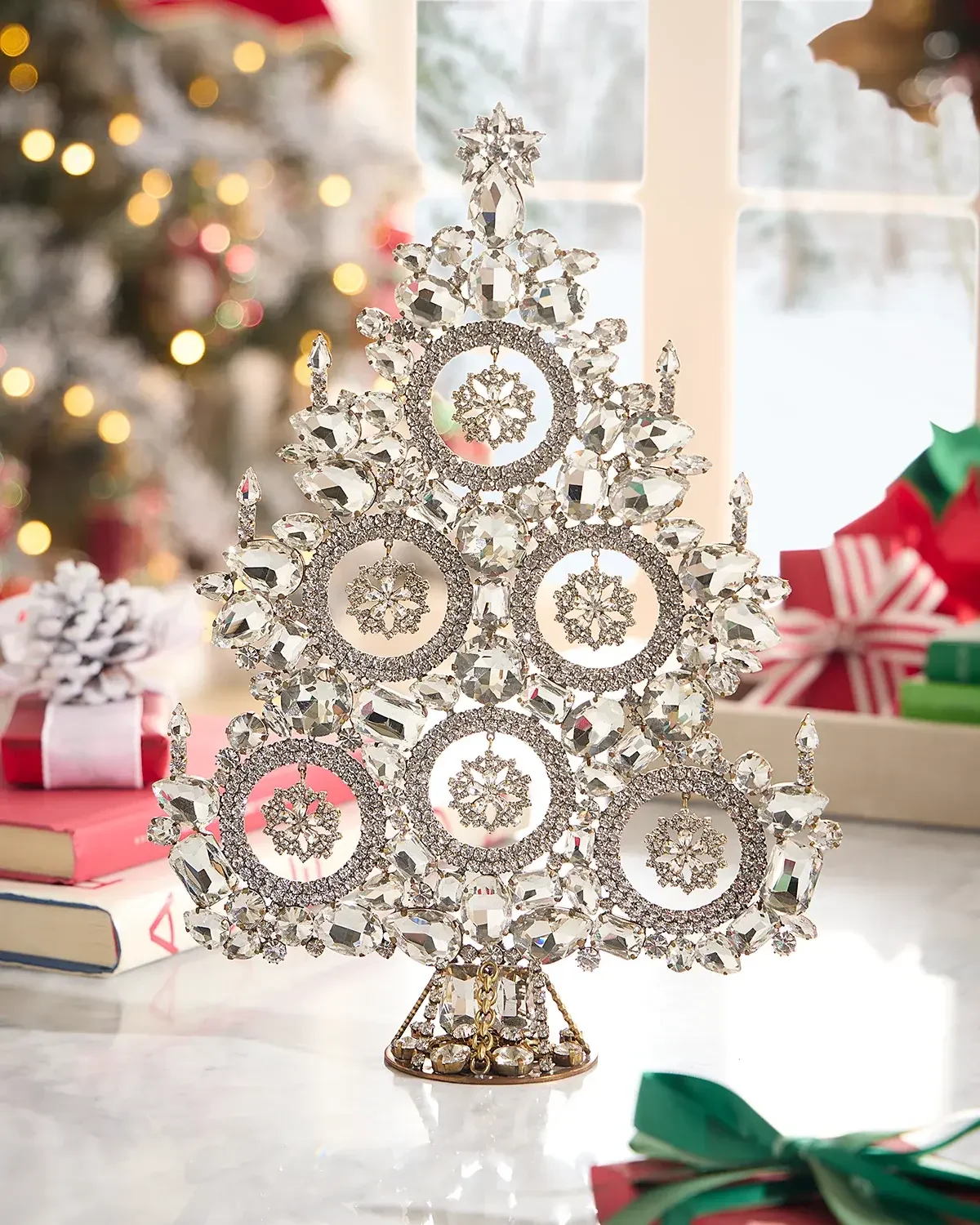 Exclusive Snowflakes Crystal Christmas Tree Decoration